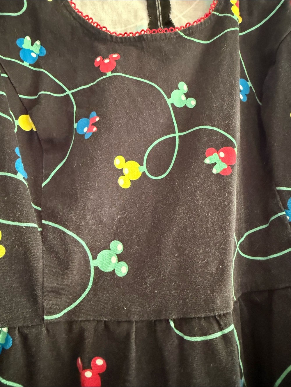 Stitch Shoppe by Loungefly Mickey Christmas Lights Print Dress - Picture 4 of 5